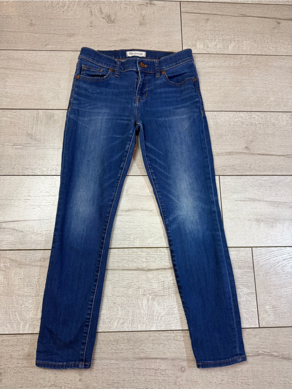 Madewell Skinny Skinny Crop Jeans Size 26 Dark Wash Stretch Denim